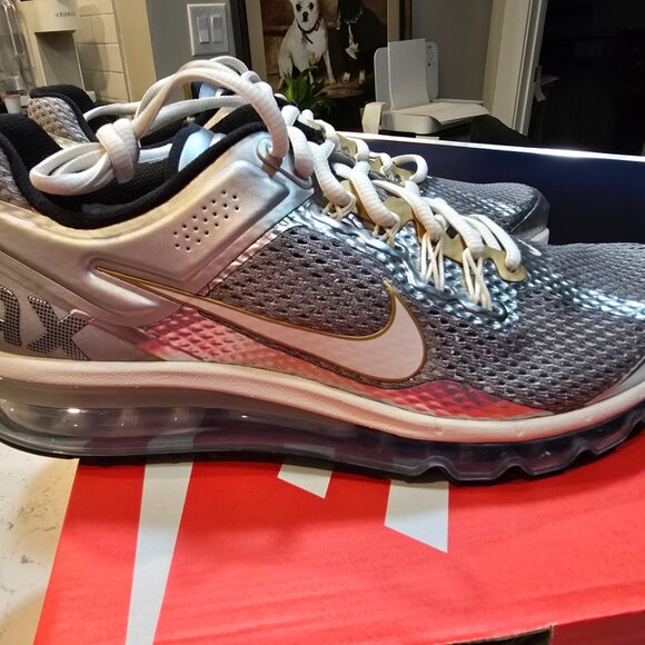 Nike Air Max 2013 Metallic Silver Pewter Phantom Gold HJ7901-095 SZ 10.5 Men's - Picture 5 of 13